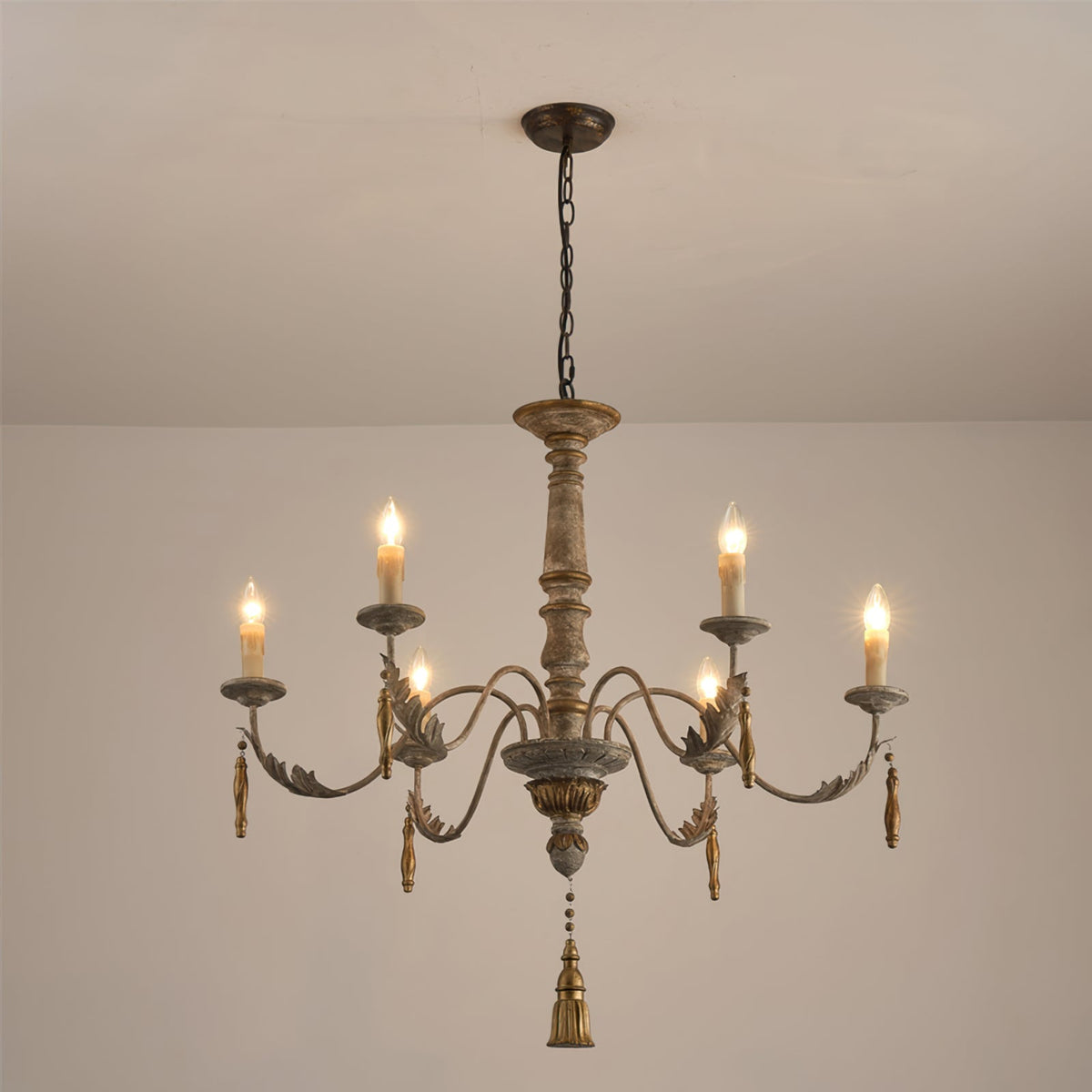 Alda Chandelier Vintage Candle Style