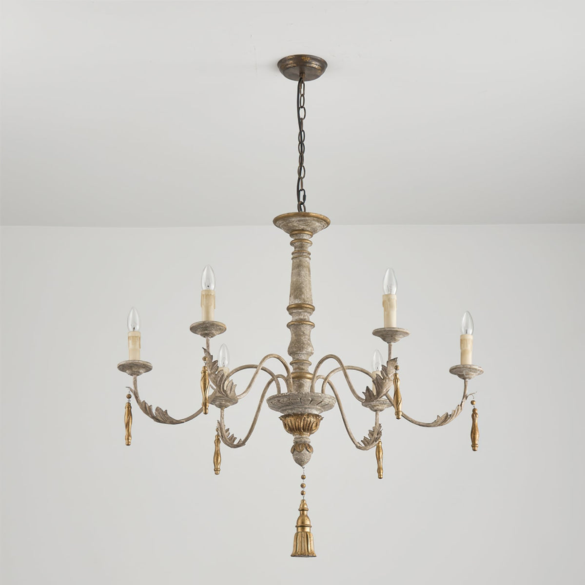 Alda Chandelier Vintage Candle Style
