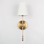 Aldex Wall Lamp Brass Fabric Shade