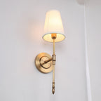 Aldex Wall Lamp Brass Fabric Shade
