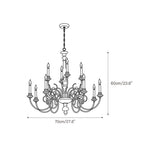 Waegnuvyn Traditional Candle Chandelier