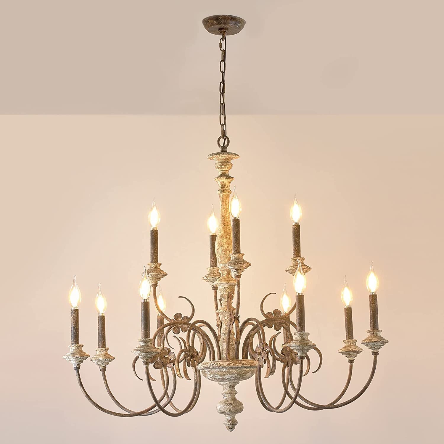Waegnuvyn Traditional Candle Chandelier