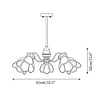 Alessio Chandelier Floral Vintage Glow