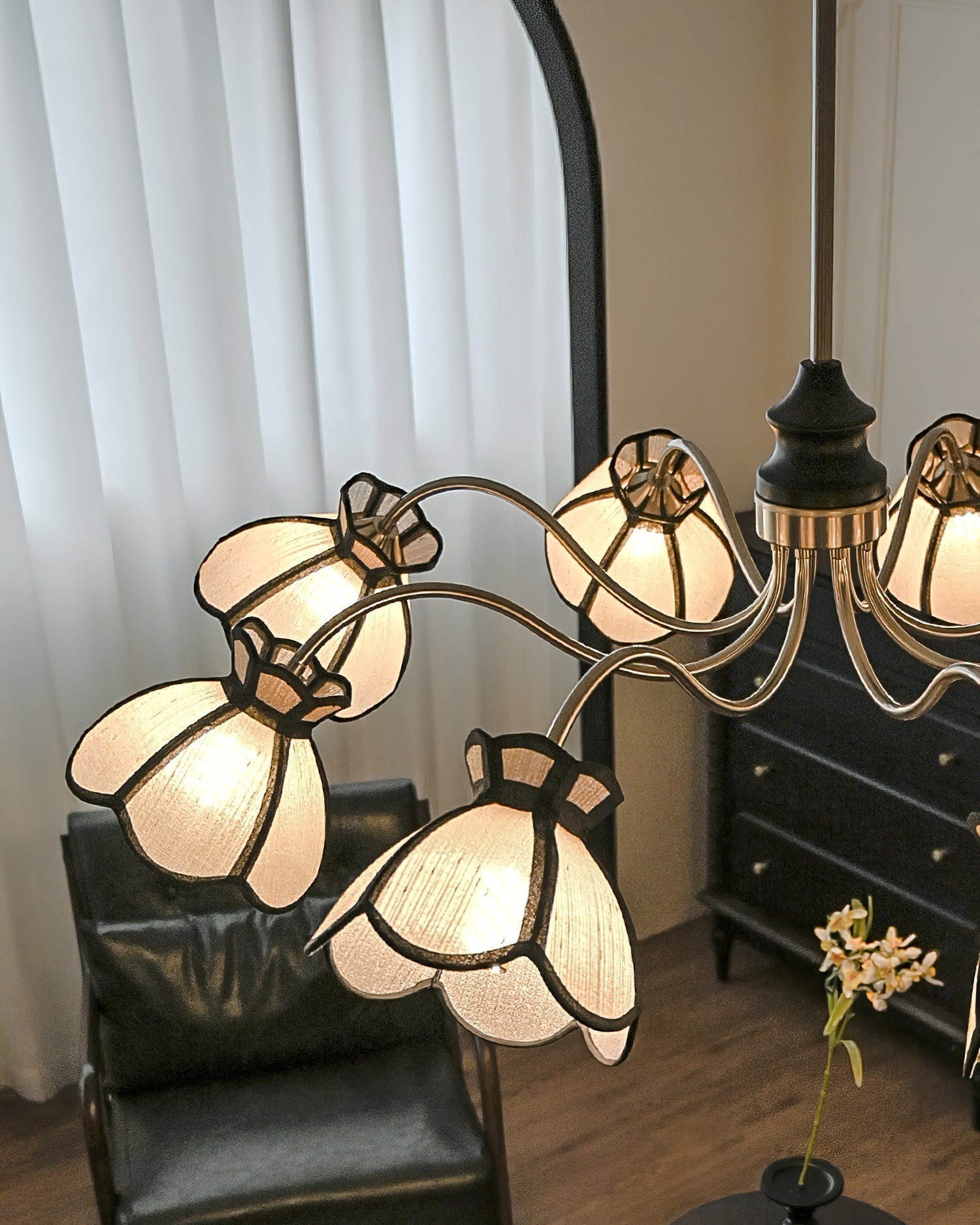 Alessio Chandelier Floral Vintage Glow