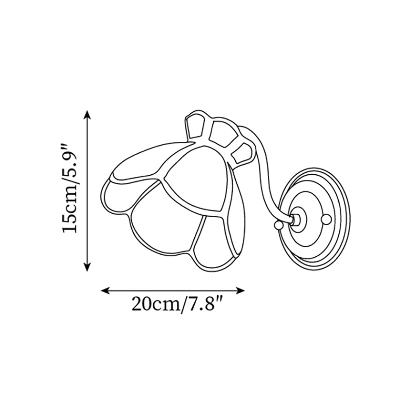 Alessio Wall Lamp Flowers Scallop