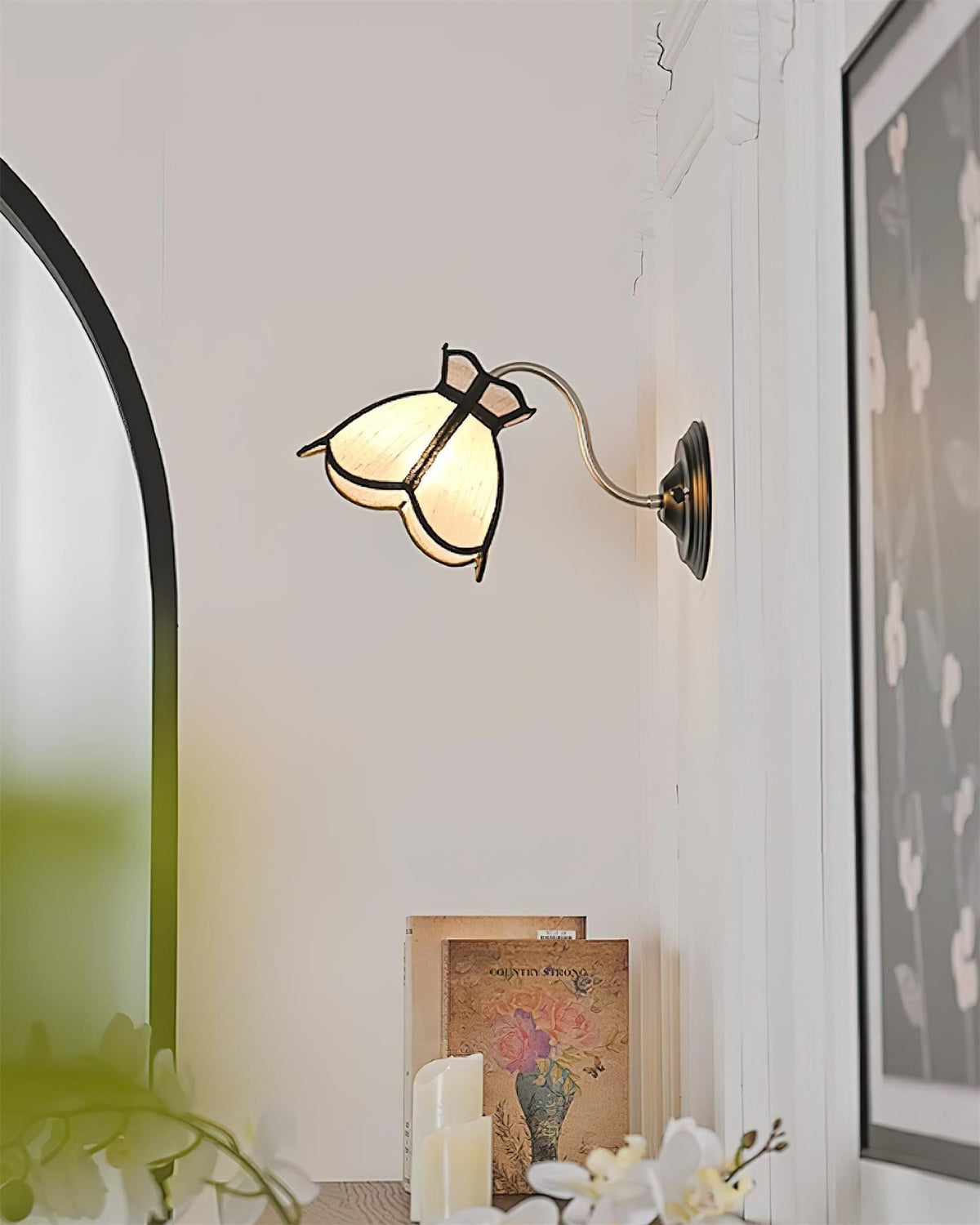 Alessio Wall Lamp Flowers Scallop