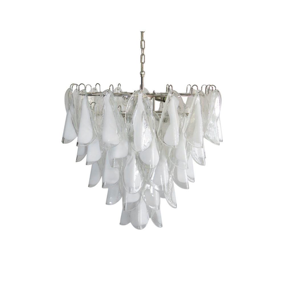 Aletta Chandelier Hand-Blown Glass Petals Modern Luxury