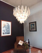 Aletta Chandelier Hand-Blown Glass Petals Modern Luxury