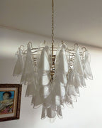 Aletta Chandelier Hand-Blown Glass Petals Modern Luxury