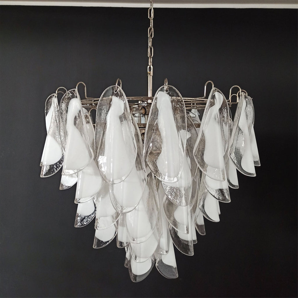 Aletta Chandelier Hand-Blown Glass Petals Modern Luxury