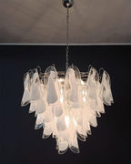 Aletta Chandelier Hand-Blown Glass Petals Modern Luxury