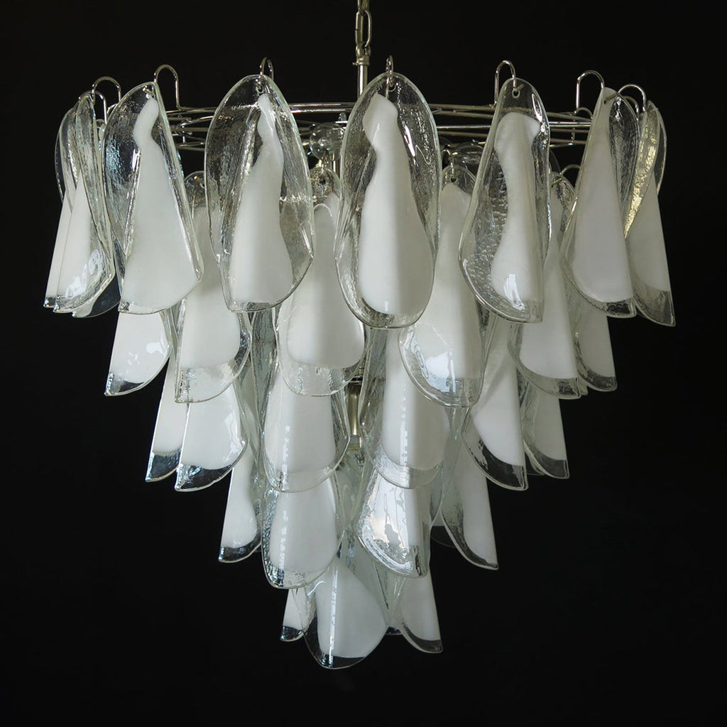 Aletta Chandelier Hand-Blown Glass Petals Modern Luxury