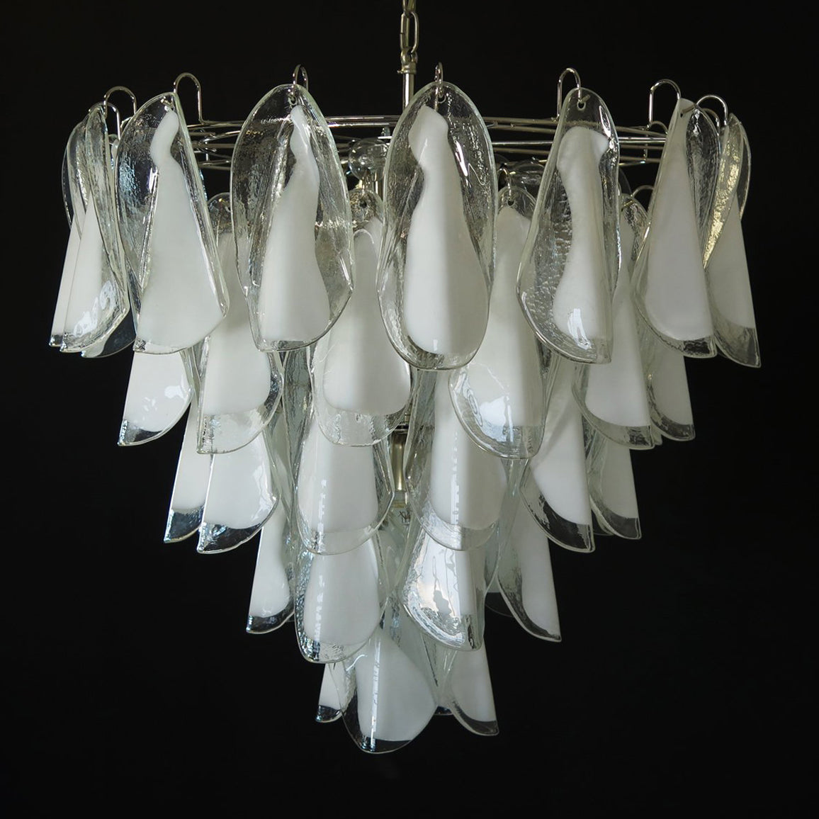 Aletta Chandelier Hand-Blown Glass Petals Modern Luxury