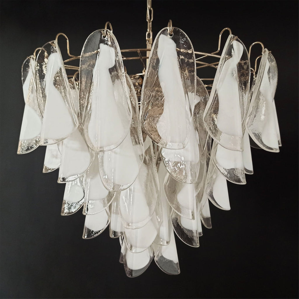 Aletta Chandelier Hand-Blown Glass Petals Modern Luxury