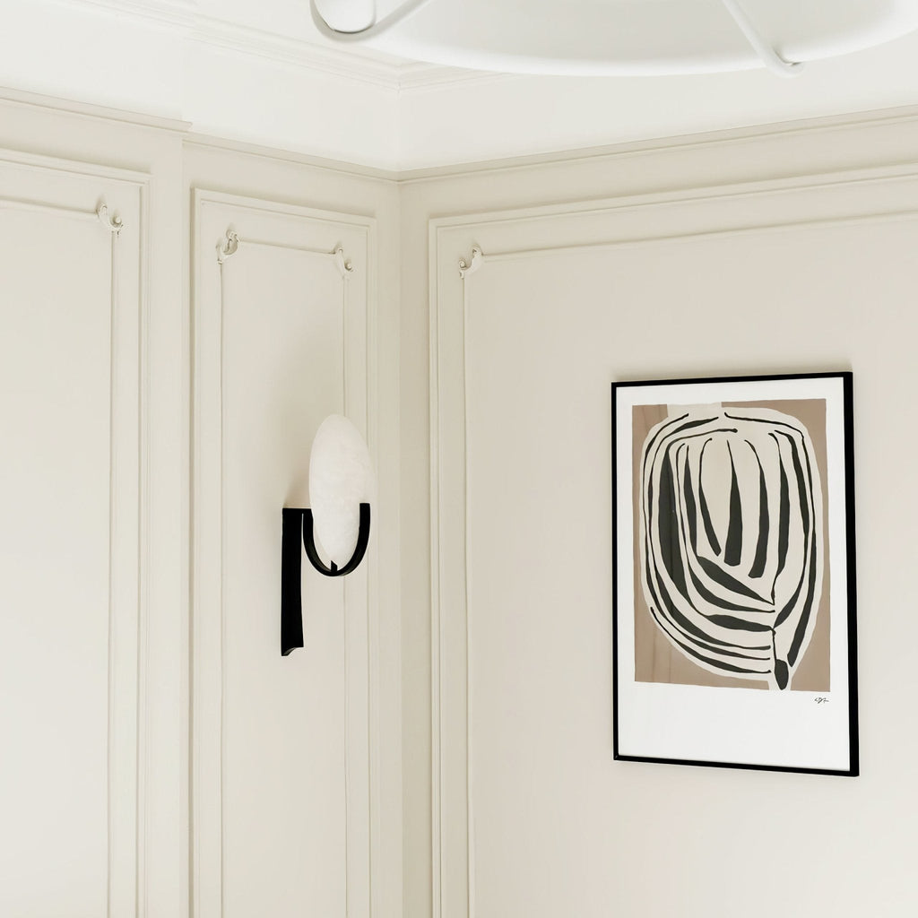 Althea Minimalist Alabaster Wall Lamp