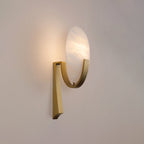 Althea Minimalist Alabaster Wall Lamp