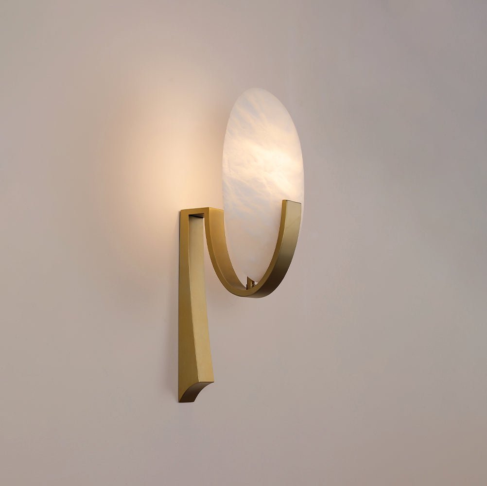Althea Minimalist Alabaster Wall Lamp
