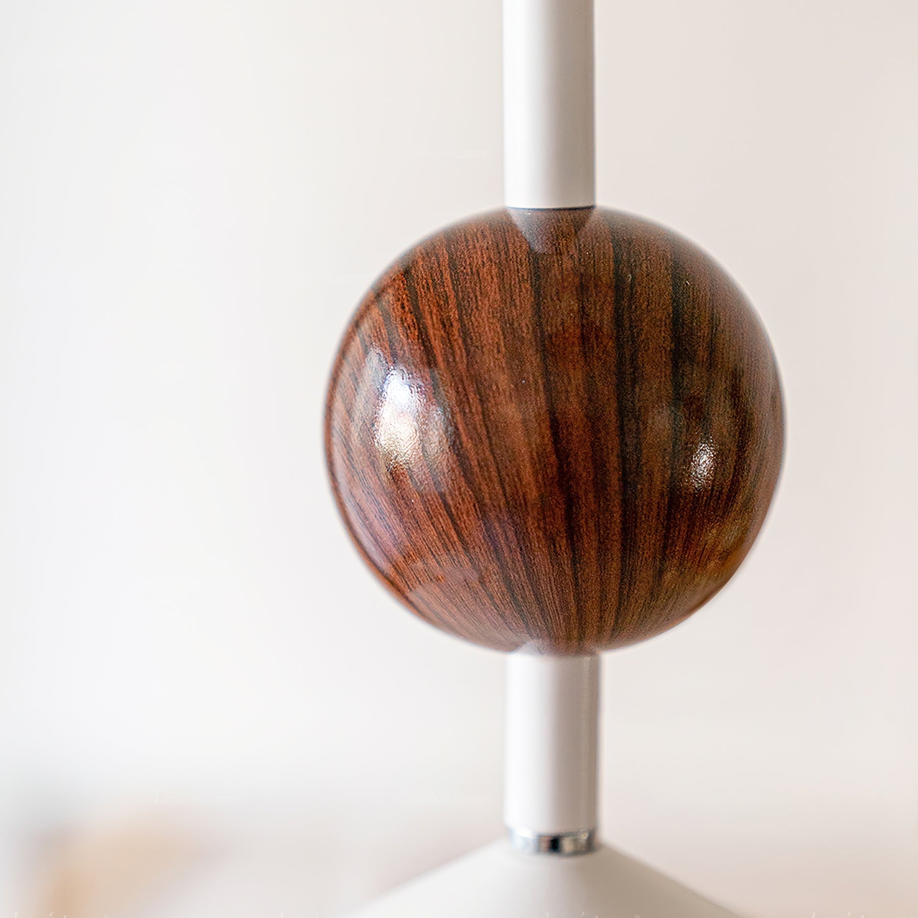 Alien Pendant Lamp Cone Shade Wood Sphere
