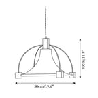 Allegra Pendant Lamp Fabric Frame Minimalist