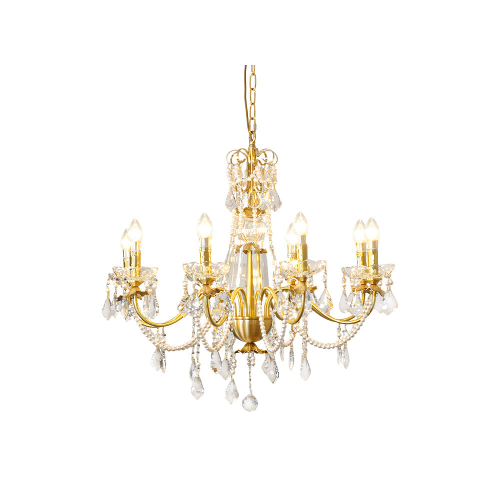Allegri Crystal Chandelier Classic Gold Luxury