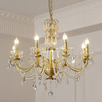 Allegri Crystal Chandelier Classic Gold Luxury