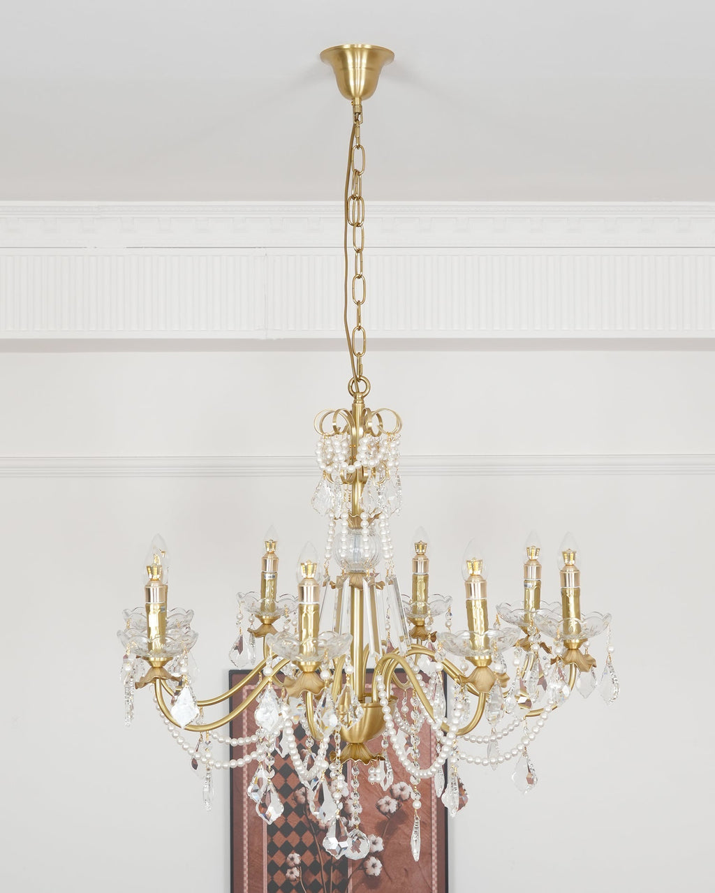 Allegri Crystal Chandelier Classic Gold Luxury