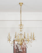Allegri Crystal Chandelier Classic Gold Luxury