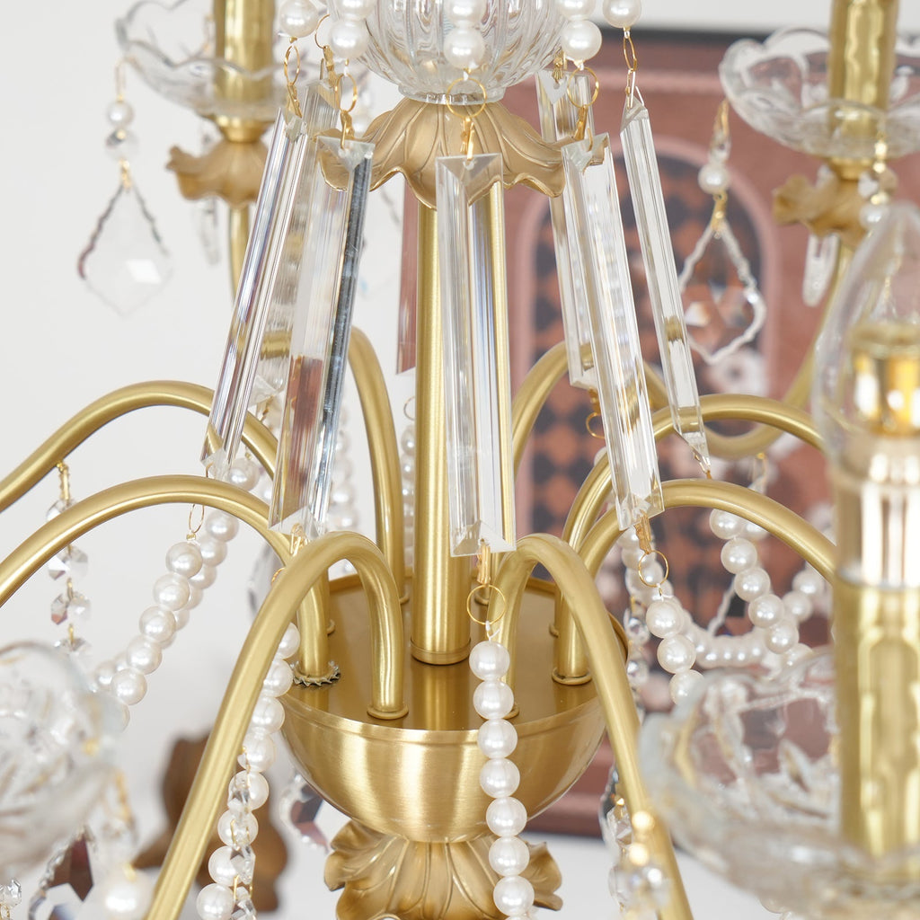 Allegri Crystal Chandelier Classic Gold Luxury