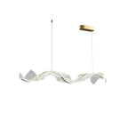 Alon Chandelier Linear Acrylic Wave Pattern Modern Art