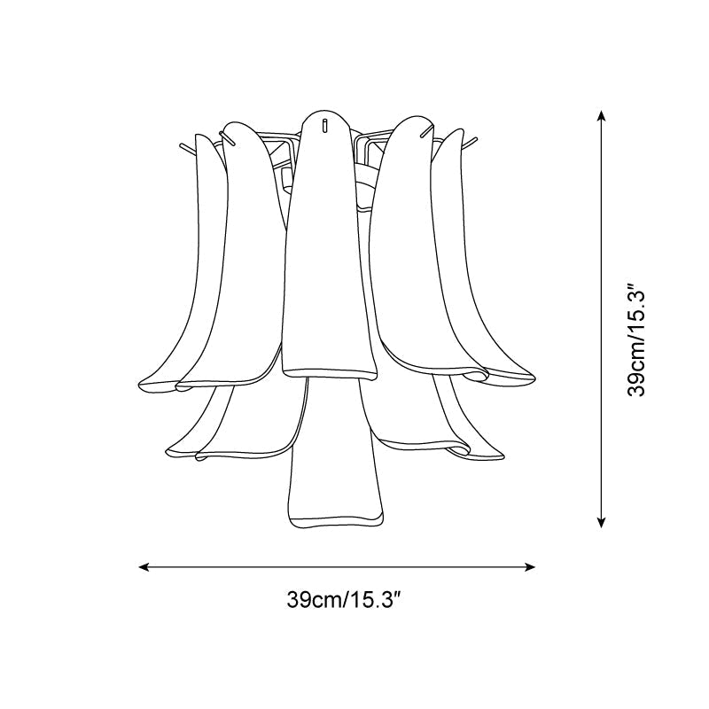 Alrinis Wall Lamp Sculptural Petal Cascade