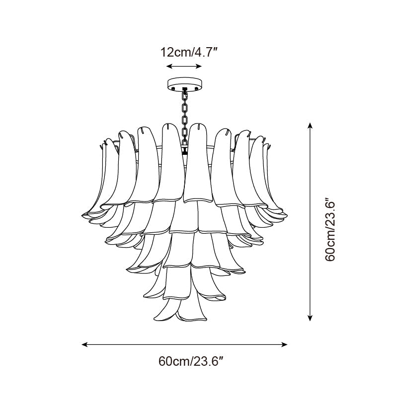 Alrinis Chandelier Floral Cascade Whimsy