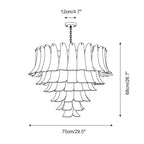 Alrinis Chandelier Floral Cascade Whimsy