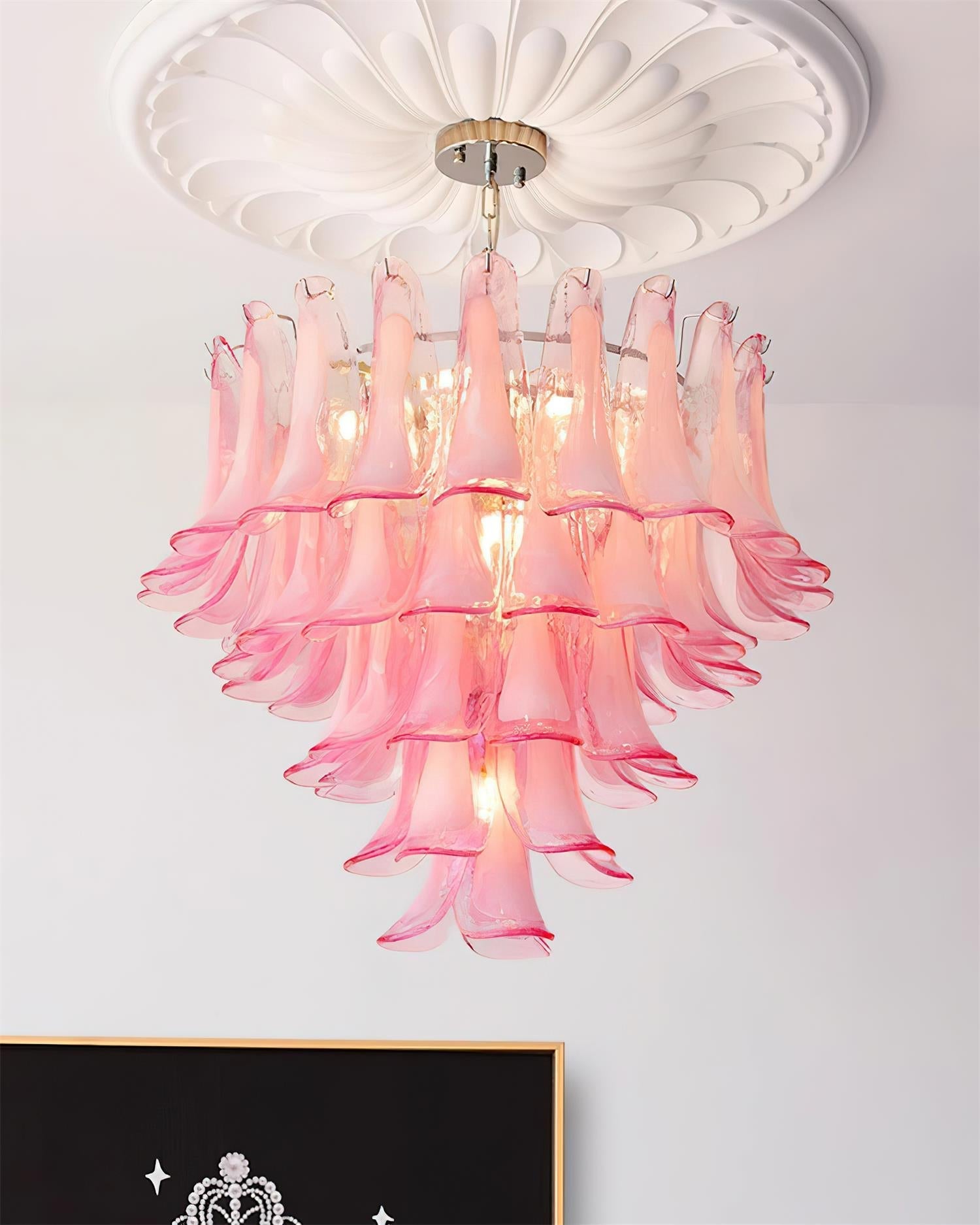 Alrinis Chandelier Floral Cascade Whimsy