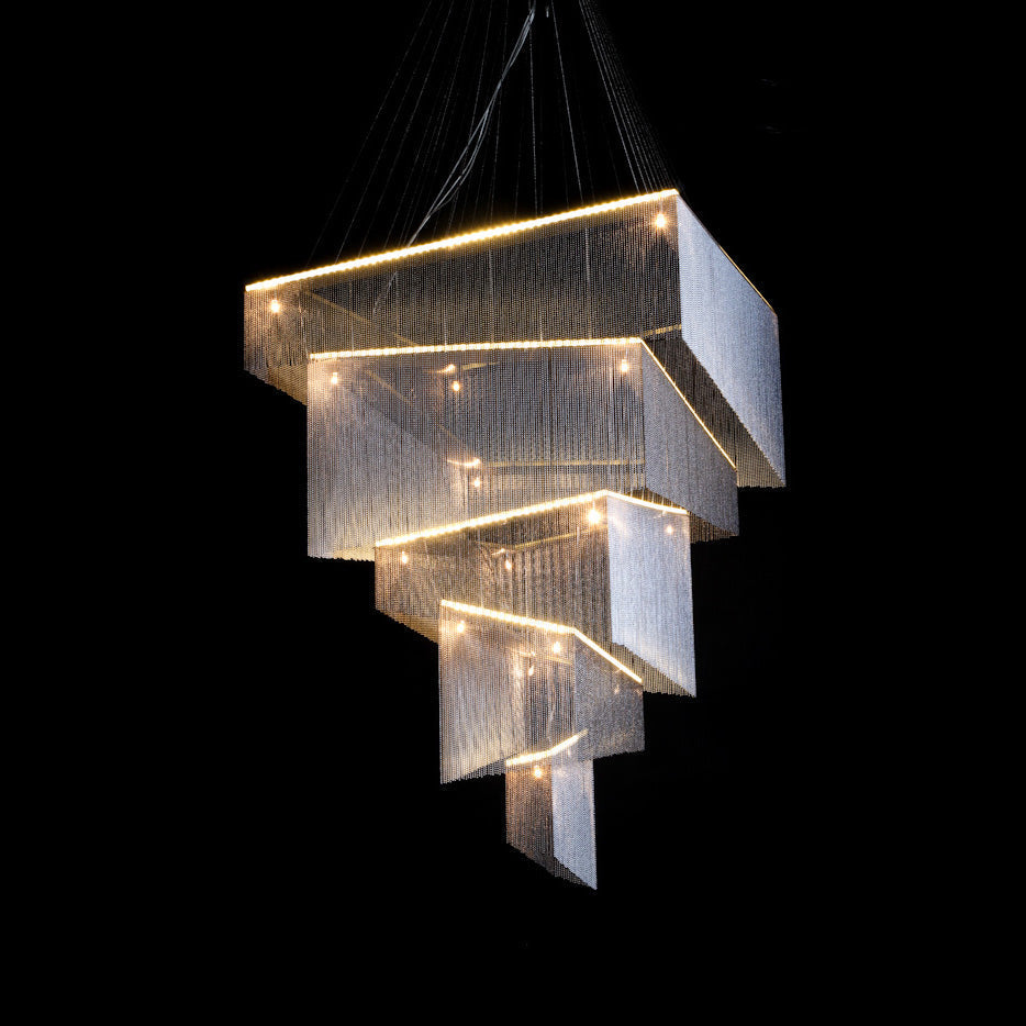 Caeluvyn Postmodern Chain Tassel Chandelier