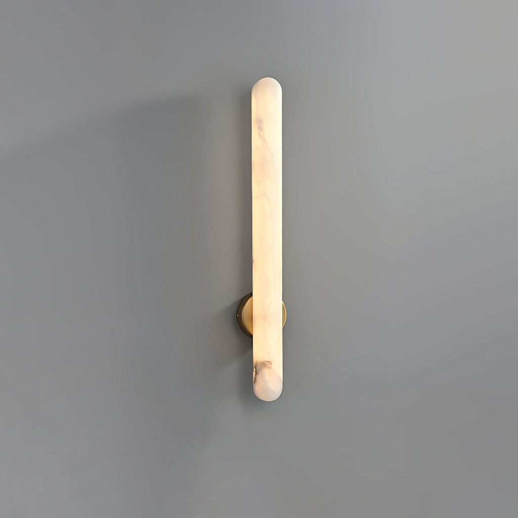 Elvenira Cylindrical Alabaster Wall Light