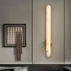 Elvenira Cylindrical Alabaster Wall Light