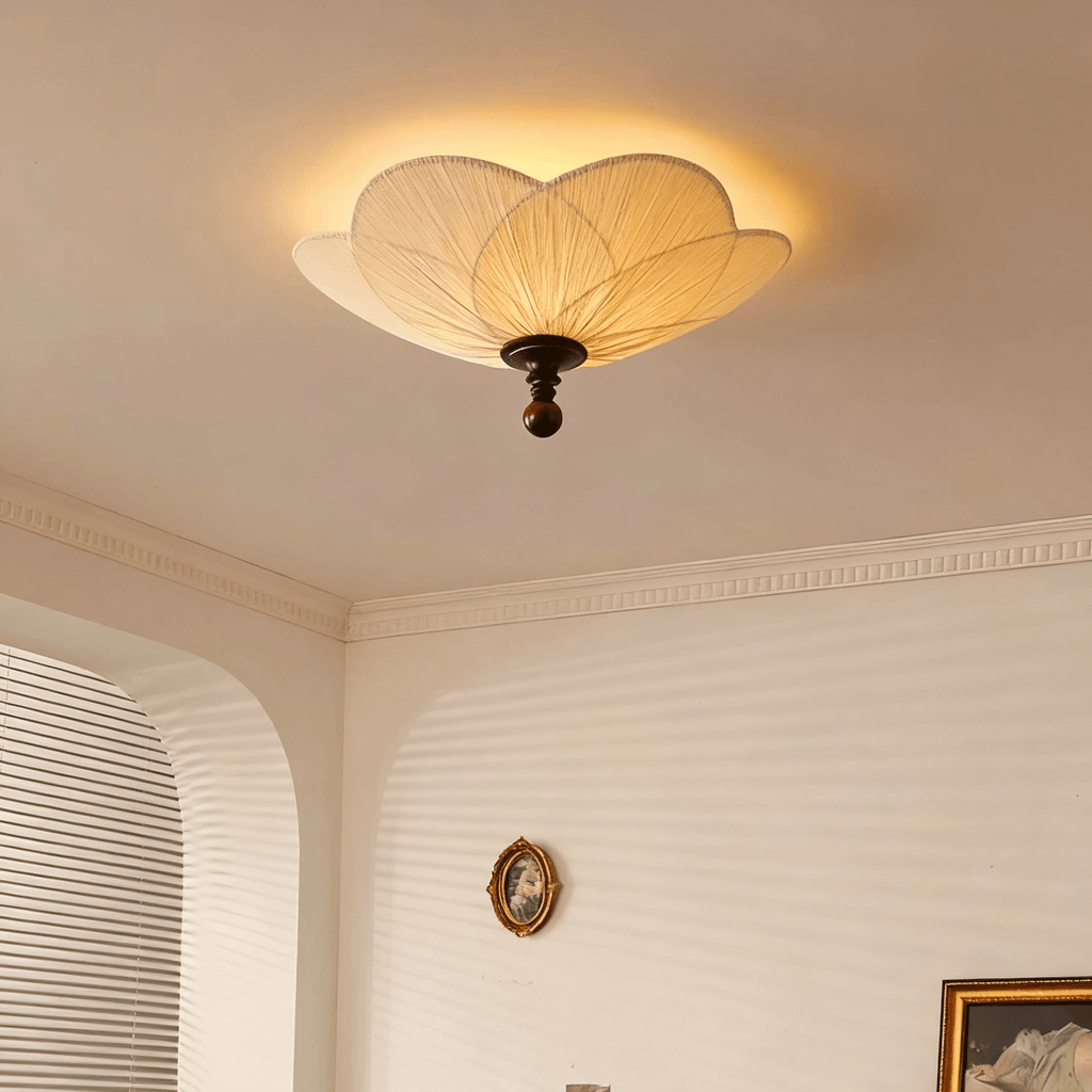 Amara Minimalist Bloom Fabric Ceiling Light
