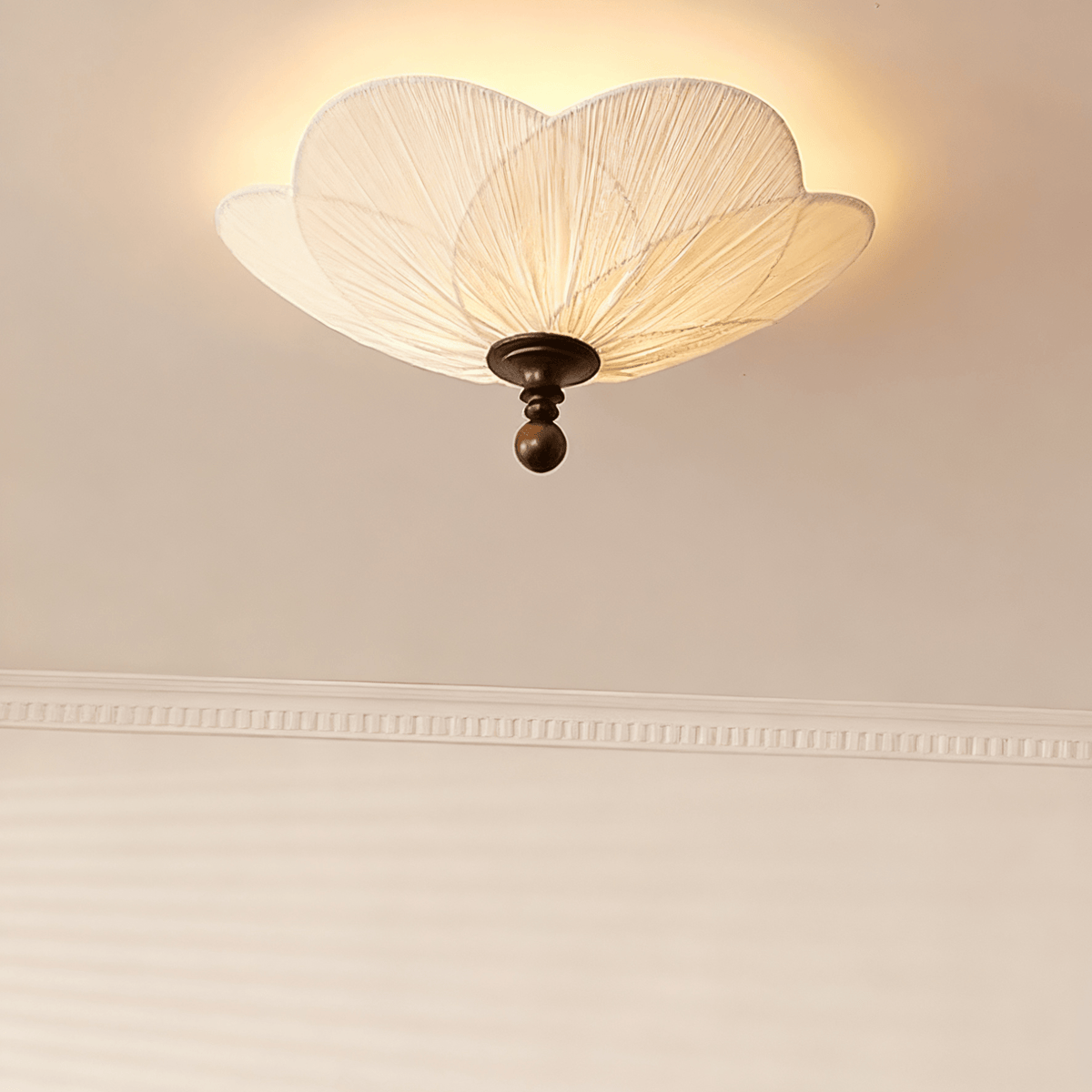 Amara Minimalist Bloom Fabric Ceiling Light