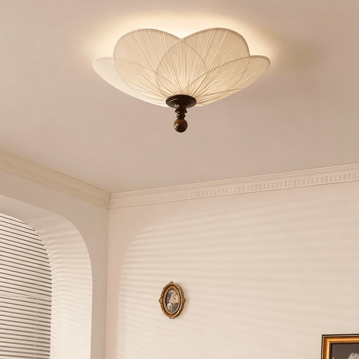 Amara Minimalist Bloom Fabric Ceiling Light