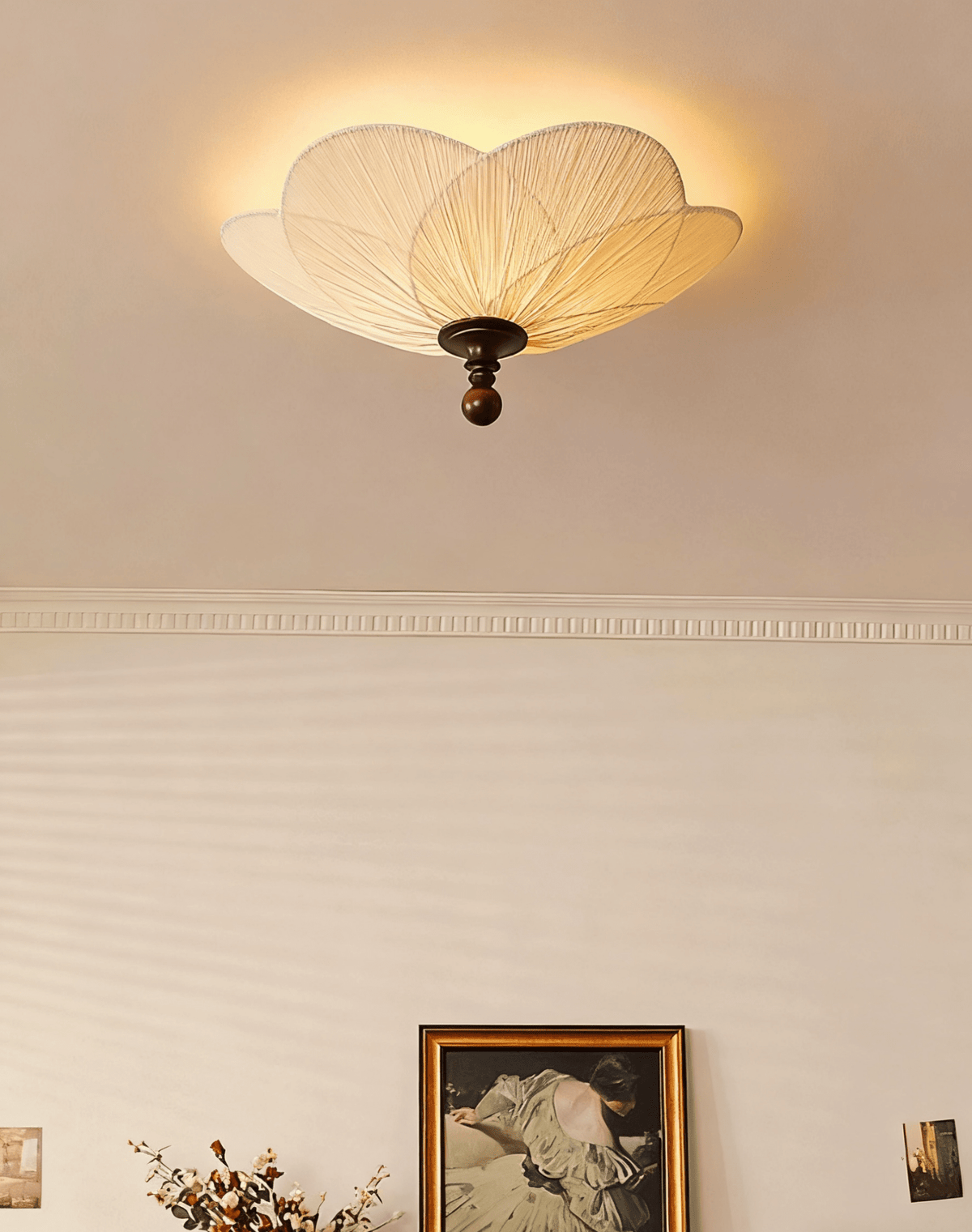 Amara Minimalist Bloom Fabric Ceiling Light