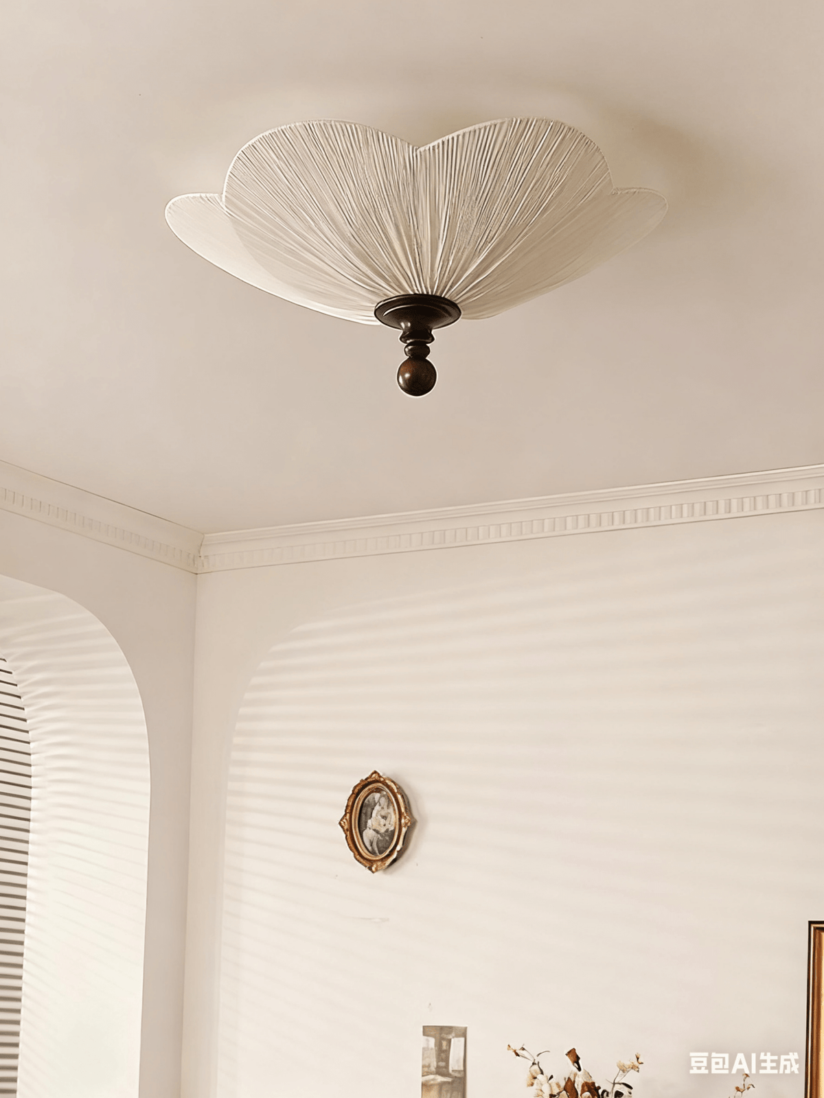Amara Minimalist Bloom Fabric Ceiling Light