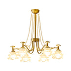 Cotalisra Premium Elegance Rose Glass Chandelier