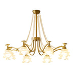 Cotalisra Premium Elegance Rose Glass Chandelier