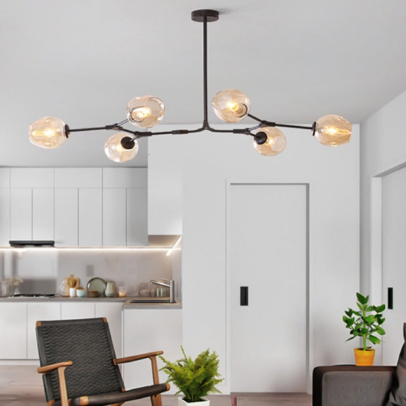 Valentina Nordic Modern Glass Pendant Light Bubble - Letslighting