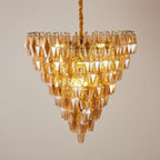 Aurora Chandelier Amber Empire Prism
