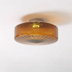 Valentina Vintage Amber Glass Ceiling Light
