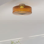 Valentina Vintage Amber Glass Ceiling Light