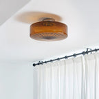 Valentina Vintage Amber Glass Ceiling Light