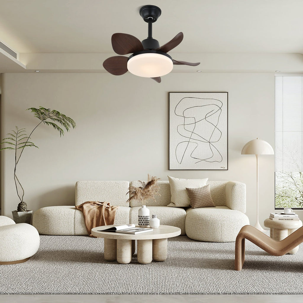 Veyra Modern Wood Ceiling Fan Light