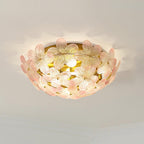 Anan Ceiling Lamp Glass Petal Wreath Romantic